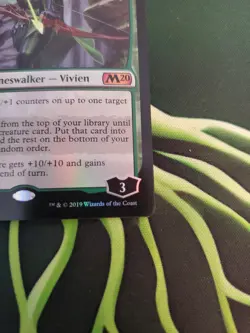 Magic The Gathering Vivien, Nature's Avenger Foil M20 Mythic LP 2019 - Image 11