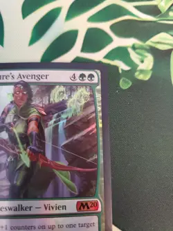 Magic The Gathering Vivien, Nature's Avenger Foil M20 Mythic LP 2019 - Image 9