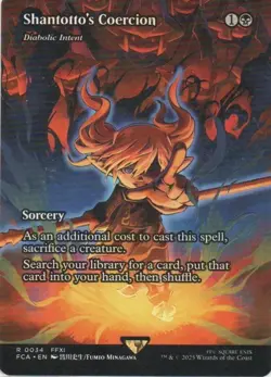MTG: Final Fantasy: Through the Ages: Showcase Shantotto's Coercion: LP Con - Image 1