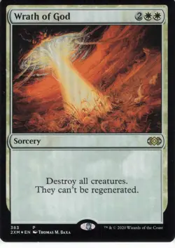 2020 Magic: The Gathering Double Masters Wrath of God #383 Foil NM - Image 3