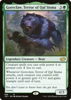 Goreclaw, Terror of Qal Sisma Jumpstart 2022 NM MTG - Image 1