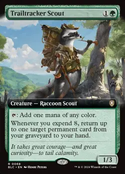 1x - Trailtracker Scout - (extended art) - CMR: Bloomburrow - NM MTG - Image 1