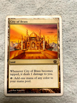 Magic the Gathering MTG City of Brass Land 8th Eighth Edition Nice eye appeal!! - Image 3
