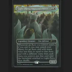MTG Light-Paws Emperor's Voice RAINBOW FOIL Secret Lair Mitsuhiro Arita 1877 NM - Image 1