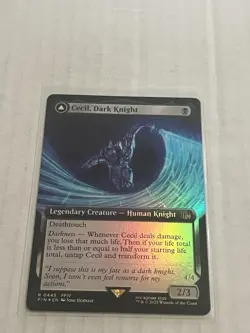 Cecil, Dark Knight FOIL 0445 Extended Art Final Fantasy Mtg - Image 1