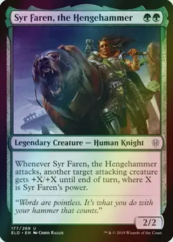 MTG Syr Faren, the Hengehammer Foil ** Throne of Eldraine ** English (NM) - Image 1