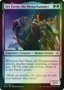 MTG Syr Faren, the Hengehammer Foil ** Throne of Eldraine ** English (NM) - Image 3