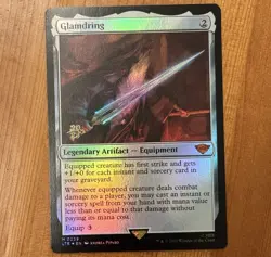 Glamdring [Prerelease] M 0239, NM Foil, Stamped, MTG LotR Lord of the Rings, LTR - Image 1