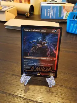 Kraum ludevic's Opus foil etched mtg Shadow Signed by the Artist - FREE SHIP - Image 1