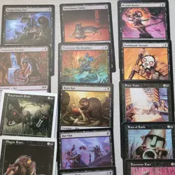 BLACK ***RATS's***EVIL Offering Tribal Custom Complete COMMANDER DECK MTG EDH - Image 13