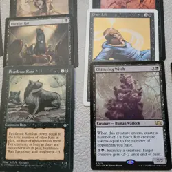 BLACK ***RATS's***EVIL Offering Tribal Custom Complete COMMANDER DECK MTG EDH - Image 9