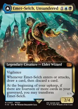 1x - Emet-Selch, Unsundered - (extended art) - Final Fantasy FIN - NM MTG - Image 1