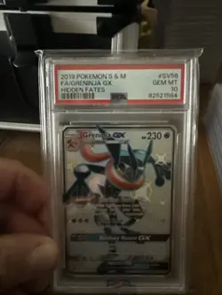 PokÃ©mon TCG Greninja GX Full Art Shiny Holo Rare Card SV56/SV94 PSA 10 - Image 1
