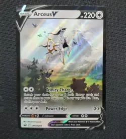Pokemon TCG Sword & Shield Promo Card - Arceus V Full Art SWSH204 - NM - Image 1