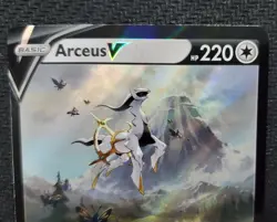 Pokemon TCG Sword & Shield Promo Card - Arceus V Full Art SWSH204 - NM - Image 2