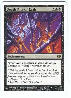 Death Pits of Rath Ninth Edition Rare – MTG Magic the Gathering Card - Image 1
