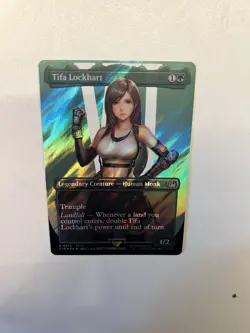 Near Mint Tifa Lockhart (Borderless) (Surge Foil) Final Fantasy Foil Card 536 - Image 2