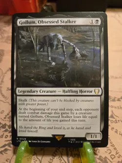 MTG Gollum, Obsessed Stalker Commander: the Lord of the Rings Regular Rare NM - Image 1