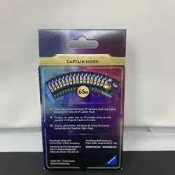 Disney Lorcana Captain Hook Card Sleeves 65 Ravensburger Sealed New In Box - Image 2