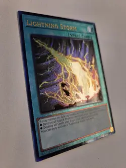 Lightning Storm RA01-EN061 Prismatic Ultimate Rare Yugioh 1st Edition Mint PUR - Image 2