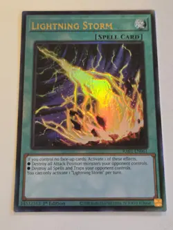 Lightning Storm RA01-EN061 Prismatic Ultimate Rare Yugioh 1st Edition Mint PUR - Image 5