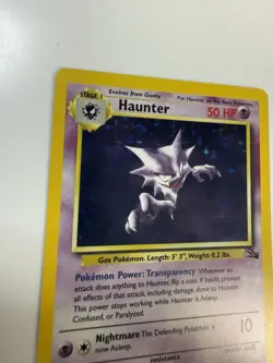 2000 Pokemon Fossil Haunter Holo 6/62 Trading Card Game TCG Vintage - Image 2