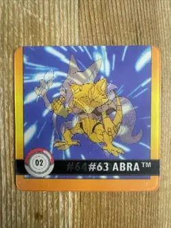 Pokemon Card 1999 Action Flipz Premier Edition Holo Abra Kadabra # 2 Artbox MP - Image 1