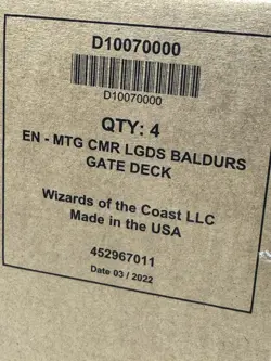 MTG Commander Legends Battle For Baldur's Gate ENGLISH Commander Decks Set of 4 - Image 2