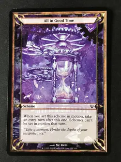MTG Archenemy #1 All in Good Time (Oversize Card) 3.5x5" MP - Image 1
