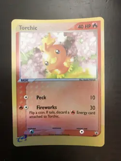 Torchic Reverse Holo Foil Promo 008 Black Star Promo Pokemon Card TCG NM 2003 - Image 1