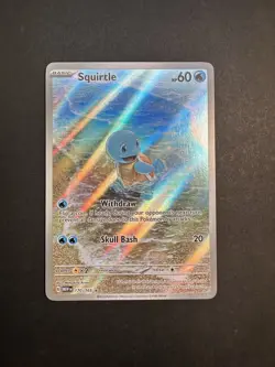 Squirtle 170/165 Illustration Rare 2023 S&V 151 Pokemon Card TCG English NM - Image 1