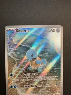 Squirtle 170/165 Illustration Rare 2023 S&V 151 Pokemon Card TCG English NM - Image 2