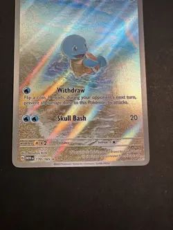 Squirtle 170/165 Illustration Rare 2023 S&V 151 Pokemon Card TCG English NM - Image 3