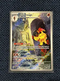 Three Card LOT-  Pokemon Illustration Rare Set- Floragato Scizor Armarouge - Image 7
