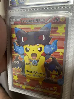 Pokemon Poncho Pretend Charizard Pikachu #207 (CUSTOM MADE CARD) - Image 3