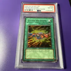 YUGIOH LON UNITED WE STAND PSA 8 - Image 1