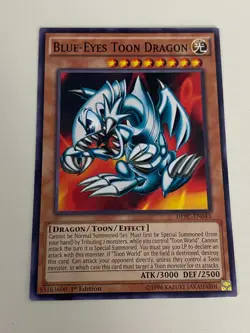 Yugioh - Blue-Eyes Toon Dragon x 3 - 1st Edition NM - Plus Free Holo Card - Image 3