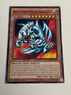 Yugioh - Blue-Eyes Toon Dragon x 3 - 1st Edition NM - Plus Free Holo Card - Image 4
