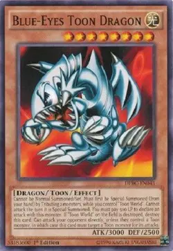 Yugioh - Blue Eyes Toon Dragon - 1st Edition LP - Plus Free Holographic Card - Image 1