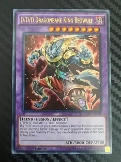 Yugioh D/D/D Dragonbane King Beowulf SDPD-EN041 Ultra Rare 1st Edition VLP - Image 1