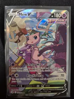Pokémon TCG Mew v Full Art Sword&Shield Fusion Strike NM Alternate Card 251/264 - Image 3