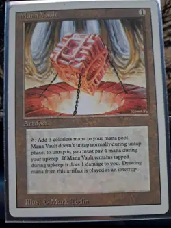 Mana Vault Revised Edition MTG Magic the Gathering Artifact Rare Card - Image 2