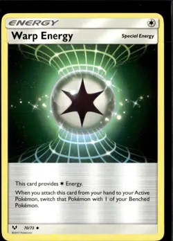 Pokemon Warp Energy 70/73 Shining Legends Non Holo Uncommon 2 Card Lot LP - Image 1