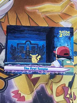 TOPPS Pokemon Card - The Movie 2000 - BLUE LOGO - THE FIRST TEMPLE  #32 MP - Image 1