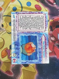 TOPPS Pokemon Card - The Movie 2000 - BLUE LOGO - THE FIRST TEMPLE  #32 MP - Image 2
