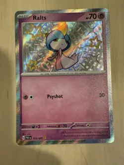 Ralts Paldean Fates Pokemon TCG Card 153/091 SV - Image 1