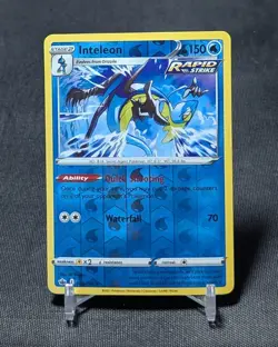 Inteleon Rapid Strike Rare Reverse Holo Chilling Reign Pokemon TCG Card 043/198 - Image 3