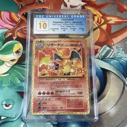 CGC 10 PRISTINE Charizard 001/025 25th Japanese Promo 2021 Gold Graded Card - Image 2