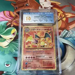CGC 10 PRISTINE Charizard 001/025 25th Japanese Promo 2021 Gold Graded Card - Image 3
