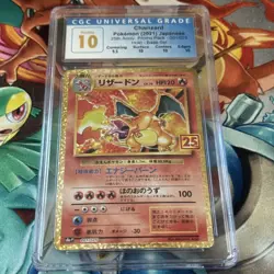 CGC 10 PRISTINE Charizard 001/025 25th Japanese Promo 2021 Gold Graded Card - Image 5